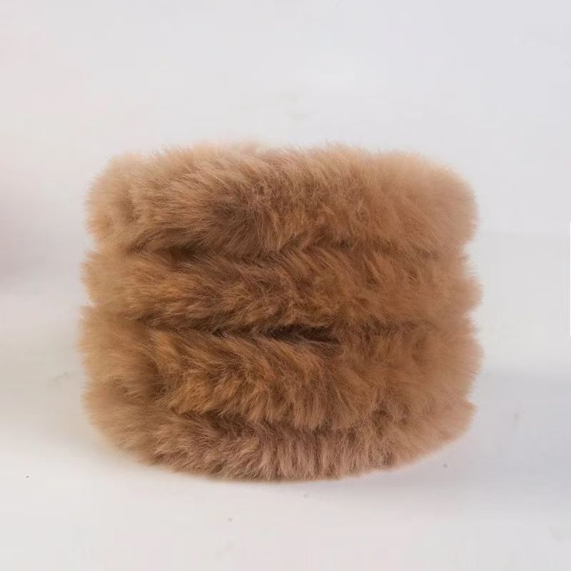 20mm Rabbit Faux Fur Pipe Cleaners, 10PCS Soft Fluffy Chenille Stems, No Shedding Craft Supplies for DIY Plush Dolls