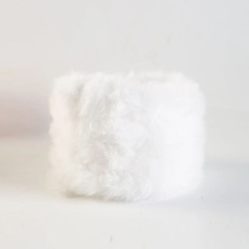 20mm Rabbit Faux Fur Pipe Cleaners, 10PCS Soft Fluffy Chenille Stems, No Shedding Craft Supplies for DIY Plush Dolls