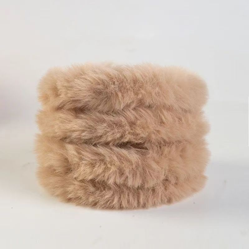 20mm Rabbit Faux Fur Pipe Cleaners, 10PCS Soft Fluffy Chenille Stems, No Shedding Craft Supplies for DIY Plush Dolls