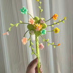 Peach Blossom Spinning Pinwheel Pipe Cleaner DIY Kit | Spring Handheld Floral Craft Set