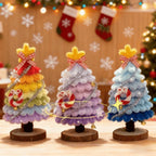 Rainbow Christmas Tree Pipe Cleaner DIY Kit | Handmade Mini Xmas Tabletop Decor