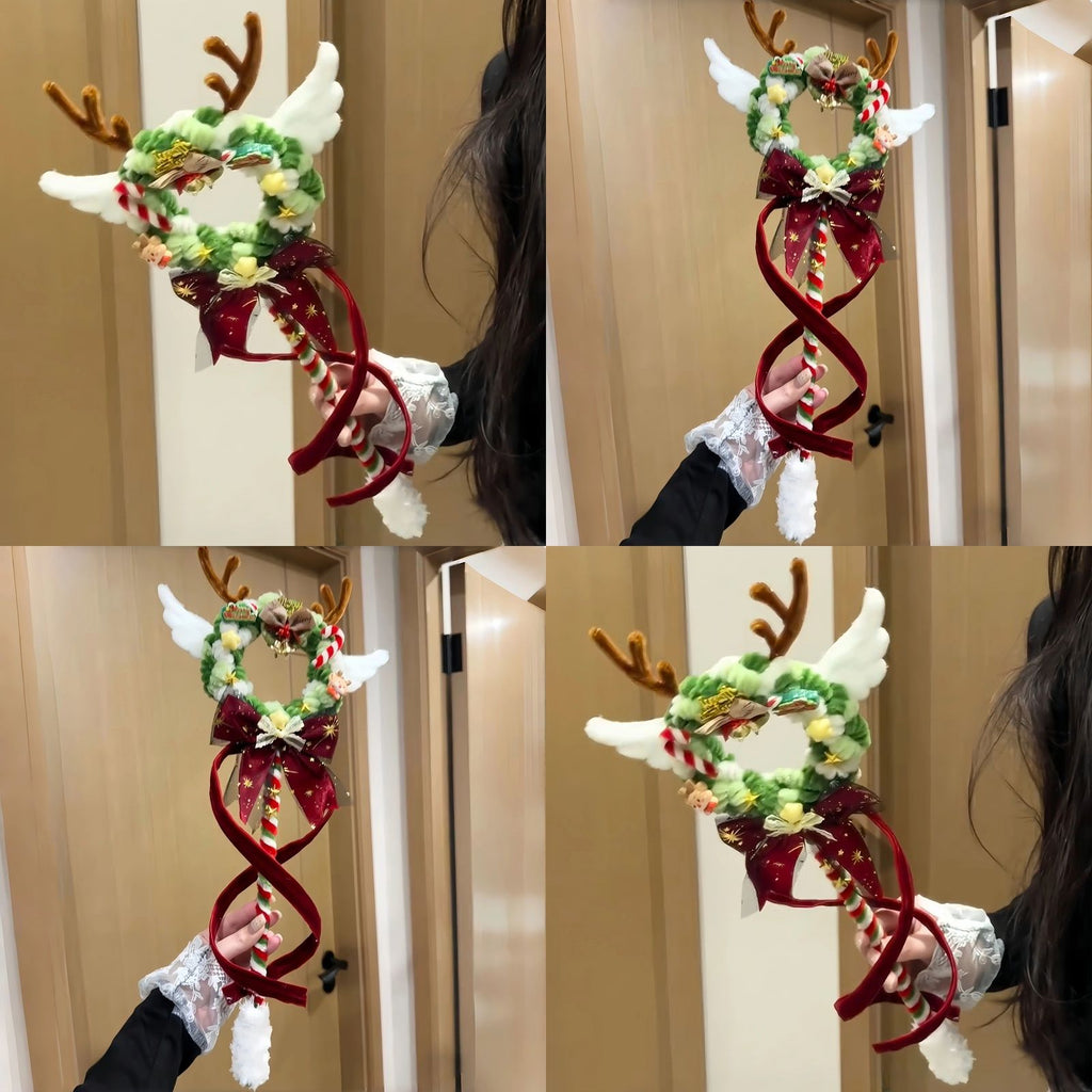 DIY Christmas Reindeer Magic Wand Pipe Cleaner Kit | Handmade Holiday Fairy Wand Craft Gift