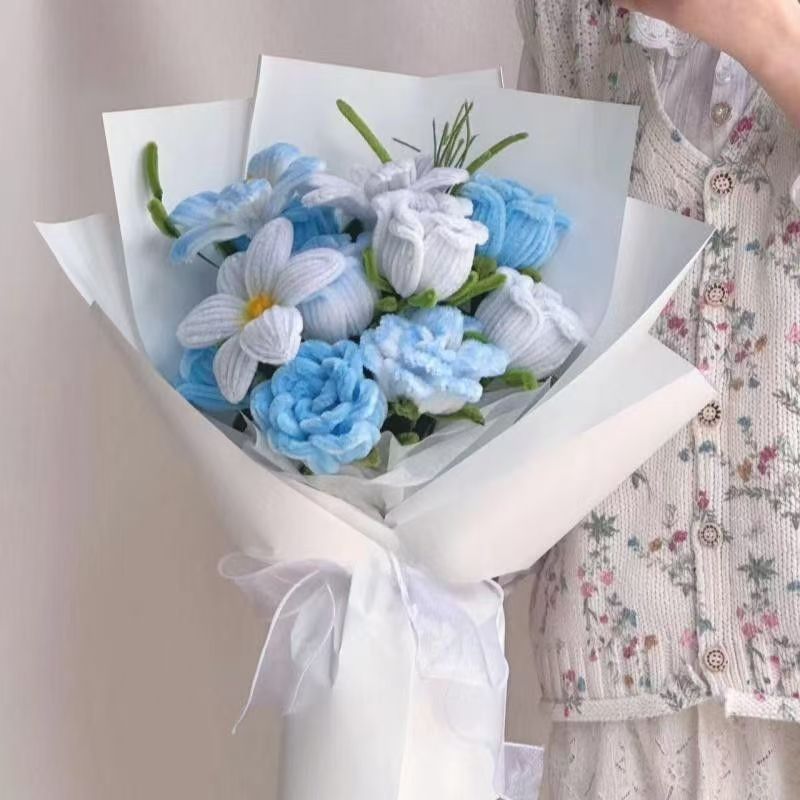 Forever Flower Bouquet Pipe Cleaner DIY Craft Kit| Handmade Forever Flower Gift for Her