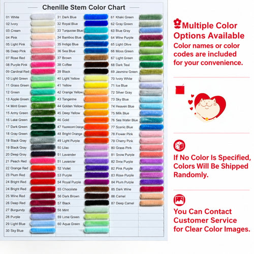 Dense Chenille Stems Pipe Cleaners, Macaron Color Craft Sticks for DIY Crafts