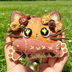 Keteng Plant-Based Cat Pod Doll Pendant - Unisex Mini Cute Collectible Cat Doll Hanging Ornament, Home & Graduation Gift Supplies, Small Festive Party Decor