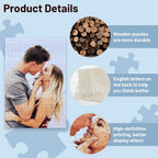 Custom Photo Jigsaw Puzzle with Frame, Personalized Picture Puzzle Board, DIY Hand‑Crafted Keepsake Gift