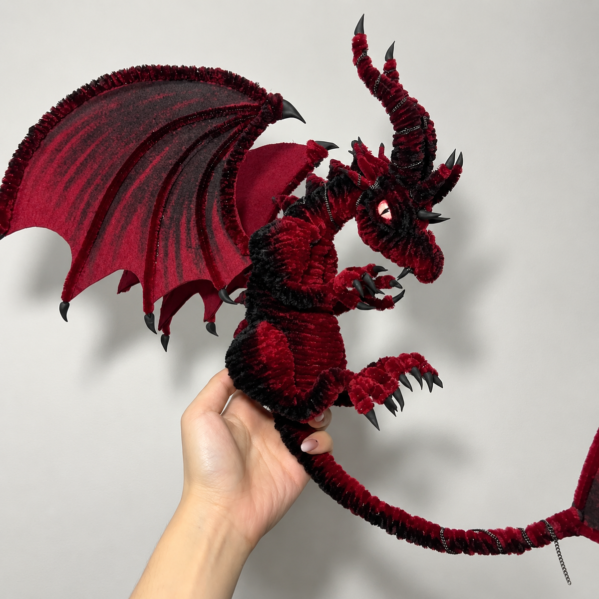 Flying Dragon Pipe Cleaner DIY Craft Kit| Dense Chenille Stem Dragon Figurine Craft Gift