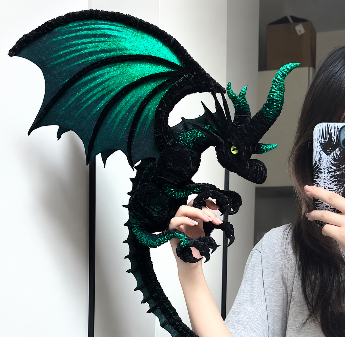 Flying Dragon Pipe Cleaner DIY Craft Kit| Dense Chenille Stem Dragon Figurine Craft Gift