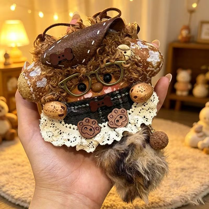 Keteng Plant-Based Plush Pod Doll Pendant - Mini Cute Collectible Hanging Ornament, Home Decor, Graduation Gift, Festive Party Decoration