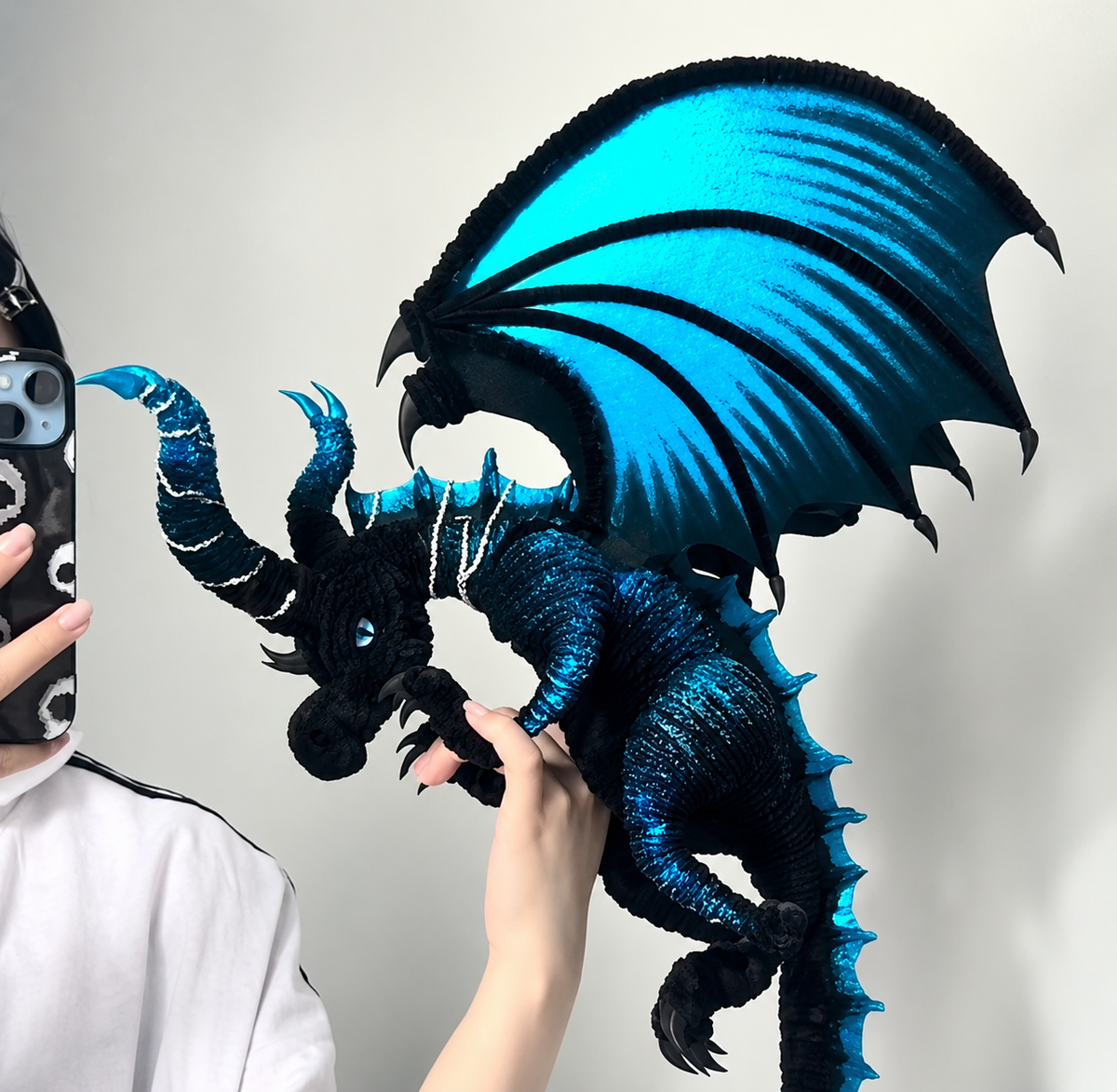Flying Dragon Pipe Cleaner DIY Craft Kit| Dense Chenille Stem Dragon Figurine Craft Gift