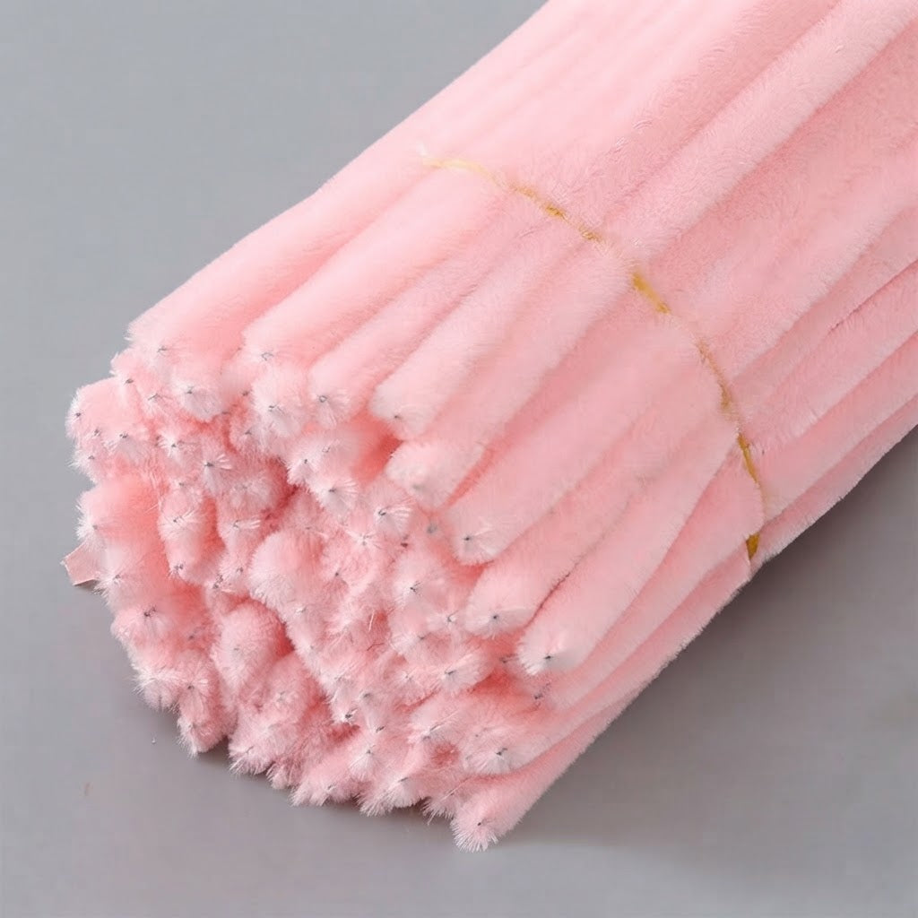 Dense Chenille Stems Pipe Cleaners, Macaron Color Craft Sticks for DIY Crafts